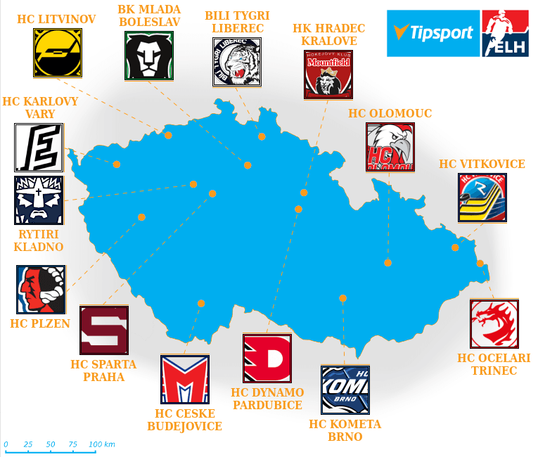 Tipsport Extraliga map